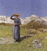 Giovanni Segantini Midday in the Alps china oil painting artist